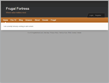 Tablet Screenshot of frugalfortress.com